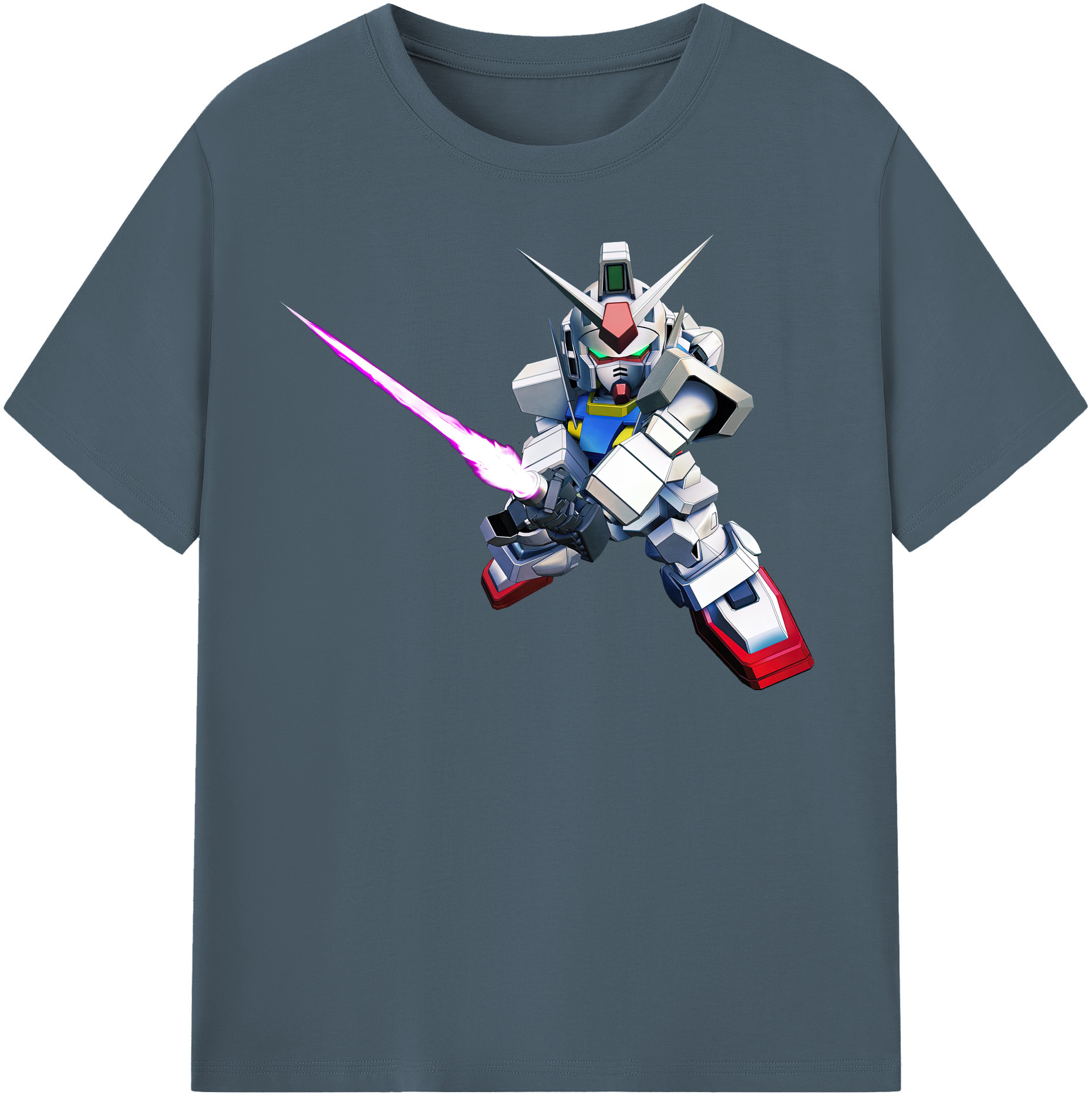 （画像用） 機動戦士ガンダム Mobile Suit Gundam 綿100％半袖Tシャツ（フロントプリント）
